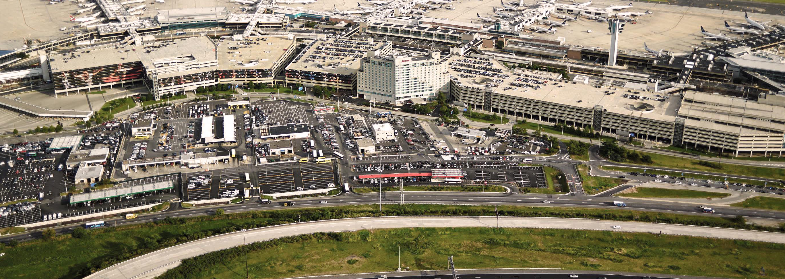 Overhead view of the Philadelphia Airport